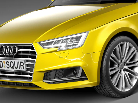 Audi A4 S-line Sedan 2016 3D Model