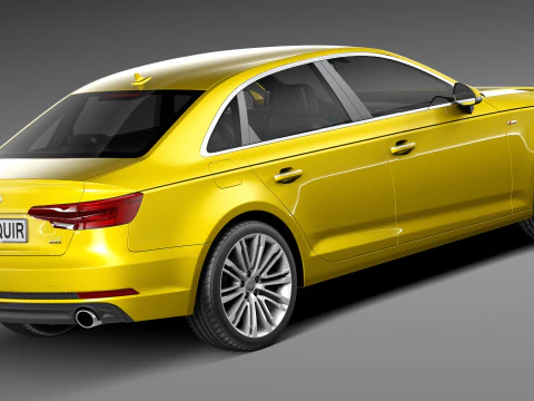 Audi A4 S-line Sedan 2016 3D Model