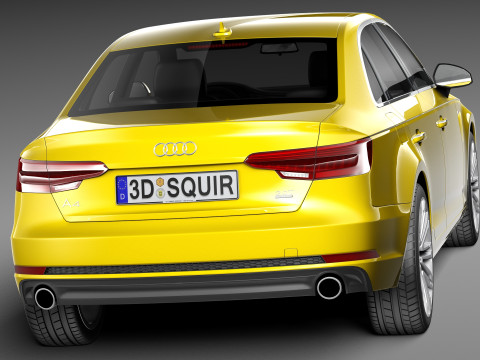 Audi A4 S-line Sedan 2016 3Dモデル