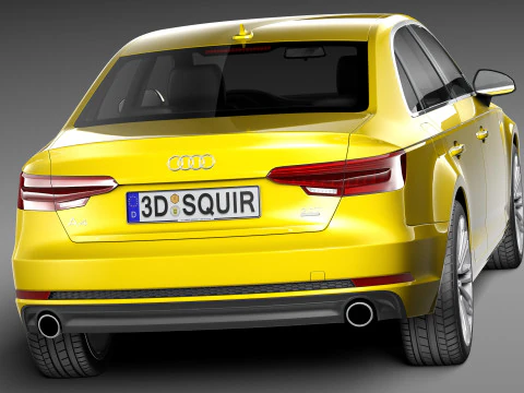 Audi A4 S-line Sedan 2016 3D Model