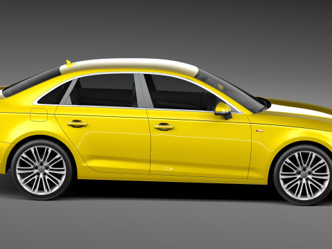 Audi A4 S-line Sedan 2016 3Dモデル