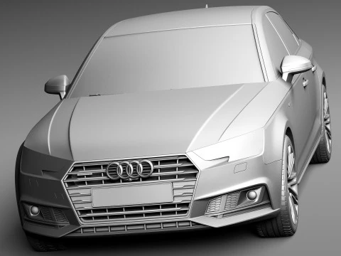 Audi A4 S-line Sedan 2016 3D Model