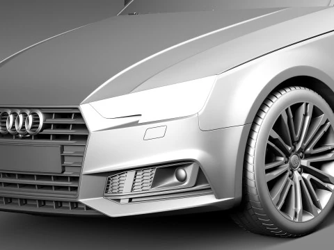 Audi A4 S-line Sedan 2016 3D Model