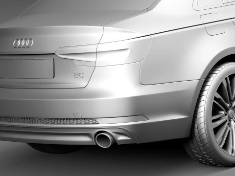 Audi A4 S-line Sedan 2016 3D Model