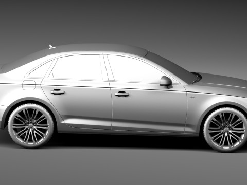 Audi A4 S-line Sedan 2016 3Dモデル