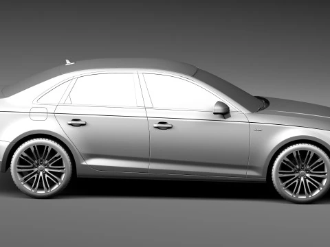 Audi A4 S-line Sedan 2016 3D Model