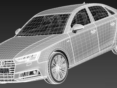 Audi A4 S-line Sedan 2016 3Dモデル