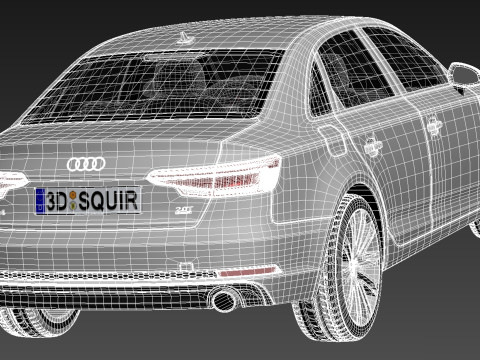 Audi A4 S-line Sedan 2016 3Dモデル
