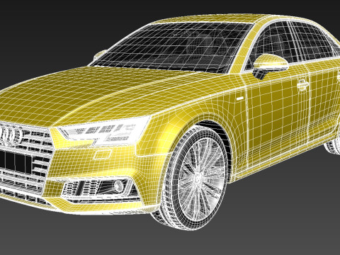 Audi A4 S-line Sedan 2016 Modelo 3D