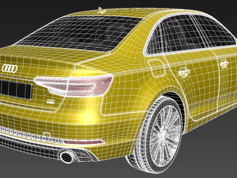 Audi A4 S-line Sedan 2016 3D Model