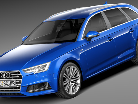 Audi A4 S-line Avant 2016 Modelo 3D