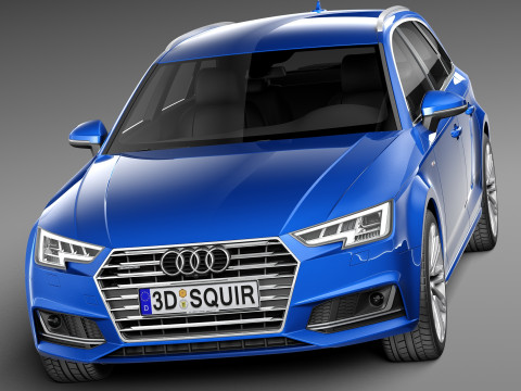Audi A4 S-line Avant 2016 Modelo 3D