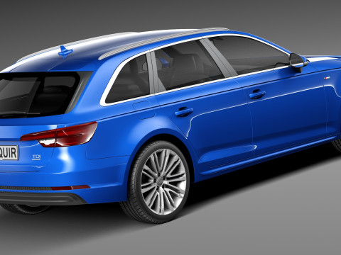 Audi A4 S-line Avant 2016 Modelo 3D