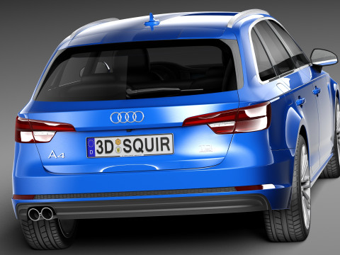 Audi A4 S-line Avant 2016 Modelo 3D