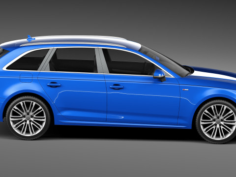 Audi A4 S-line Avant 2016 Modelo 3D