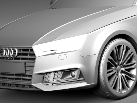 Audi A4 S-line Avant 2016 Modelo 3D