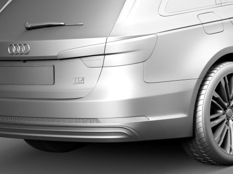 Audi A4 S-line Avant 2016 Modelo 3D
