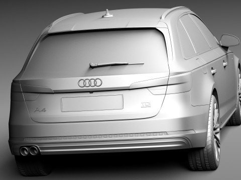 Audi A4 S-line Avant 2016 Modelo 3D