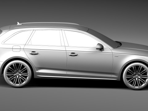 Audi A4 S-line Avant 2016 Modelo 3D