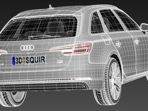 Audi A4 S-line Avant 2016 Modelo 3D