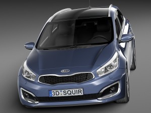 Kia Ceed SW 2016 Modelo 3D