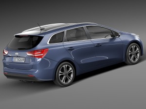 Kia Ceed SW 2016 Modelo 3D