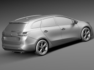 Kia Ceed SW 2016 Modelo 3D