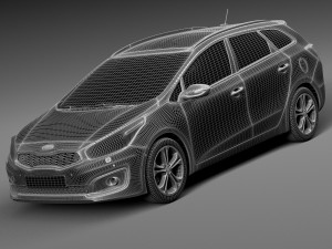 Kia Ceed SW 2016 Modelo 3D