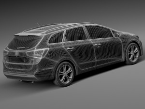 Kia Ceed SW 2016 Modelo 3D