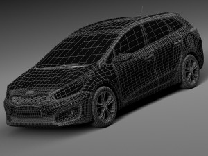 Kia Ceed SW 2016 Modelo 3D
