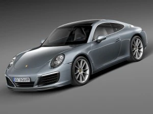 Porsche 911 Carrera Coupé 2016 Modello 3D
