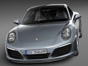 Porsche 911 Carrera Coupe 2016 3D Model