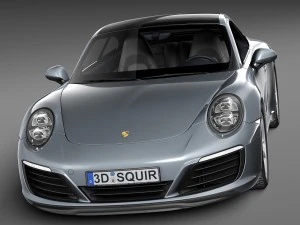 Porsche 911 Carrera Coupe 2016 3D Model