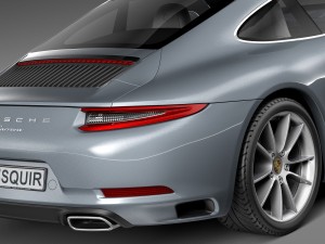 Porsche 911 Carrera Coupe 2016 3D Model