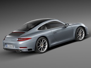 Porsche 911 Carrera Coupe 2016 3D Model