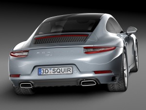 Porsche 911 Carrera Coupe 2016 3D Model