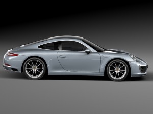 Porsche 911 Carrera Coupe 2016 3D Model