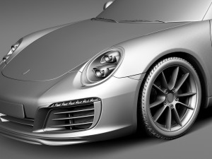 Porsche 911 Carrera Coupe 2016 3D Model