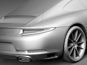 Porsche 911 Carrera Coupe 2016 3D Model