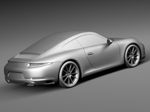 Porsche 911 Carrera Coupe 2016 3D Model