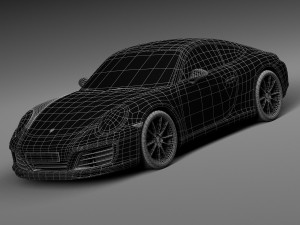 Porsche 911 Carrera Coupe 2016 3D Model