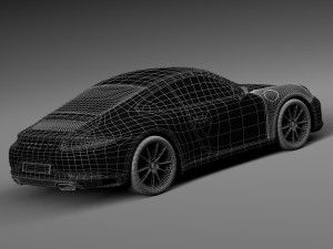 Porsche 911 Carrera Coupe 2016 3D Model