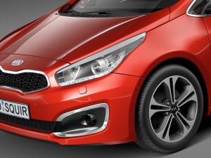 Kia Pro Ceed 2016 3D मॉडल