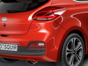Kia Pro Ceed 2016 3D मॉडल