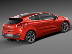 Kia Pro Ceed 2016 3D मॉडल