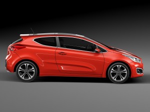 Kia Pro Ceed 2016 3D मॉडल