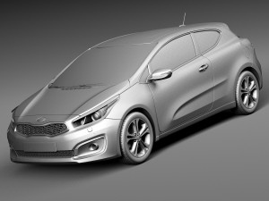 Kia Pro Ceed 2016 3D मॉडल