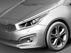 Kia Pro Ceed 2016 3D मॉडल