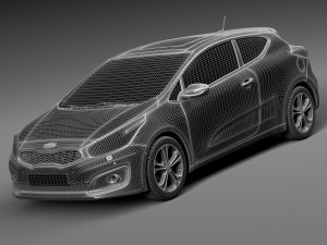 Kia Pro Ceed 2016 3D मॉडल