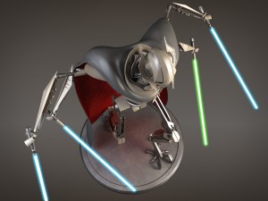 Star Wars General Grievous Rigged for 3dsmax 3D Modell